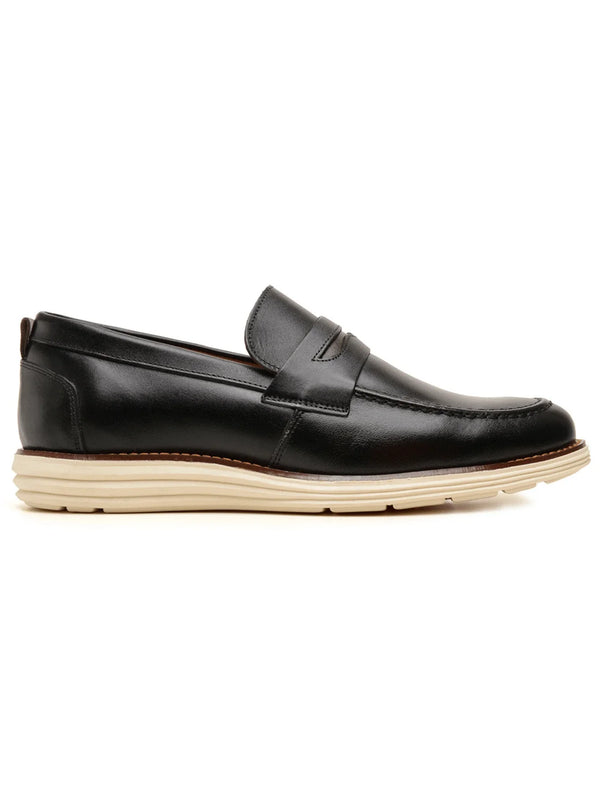 MOCASSIM SOCIAL COURO - JHONB PRETO