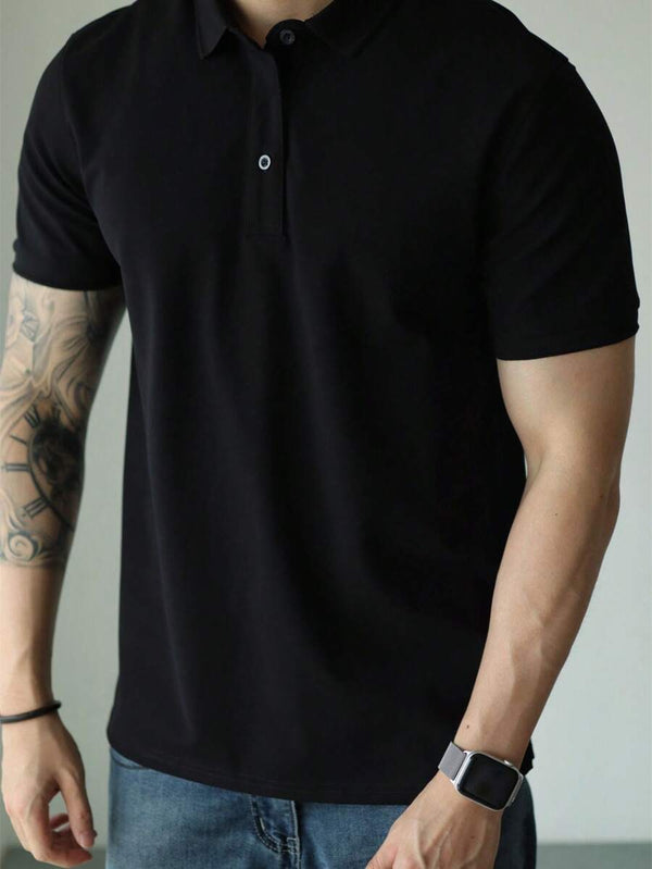 CAMISETA POLO BÁSICA - JHONB PRETO