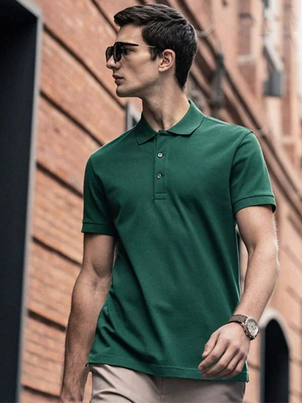 CAMISETA POLO BÁSICA - JHONB VERDE MILITAR