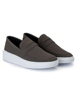 MOCASSIM COURO NOBUCK - JHONB CAFÉ