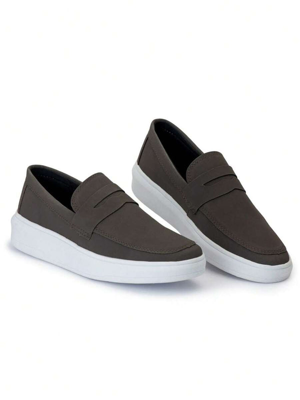 MOCASSIM COURO NOBUCK - JHONB CAFÉ