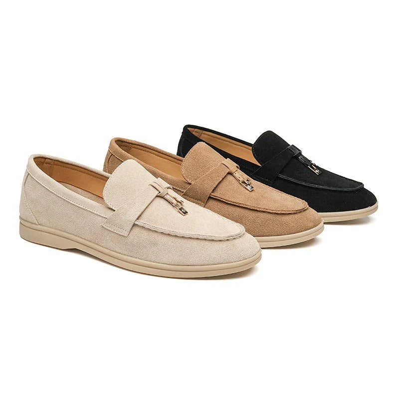 TASSEL LOAFER EM CAMURÇA MILANO - JHONB