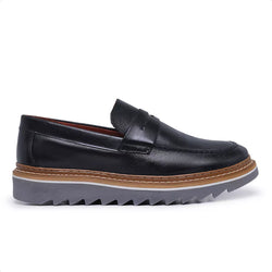 LOAFER TRATORADO COURO - JHONB PRETO